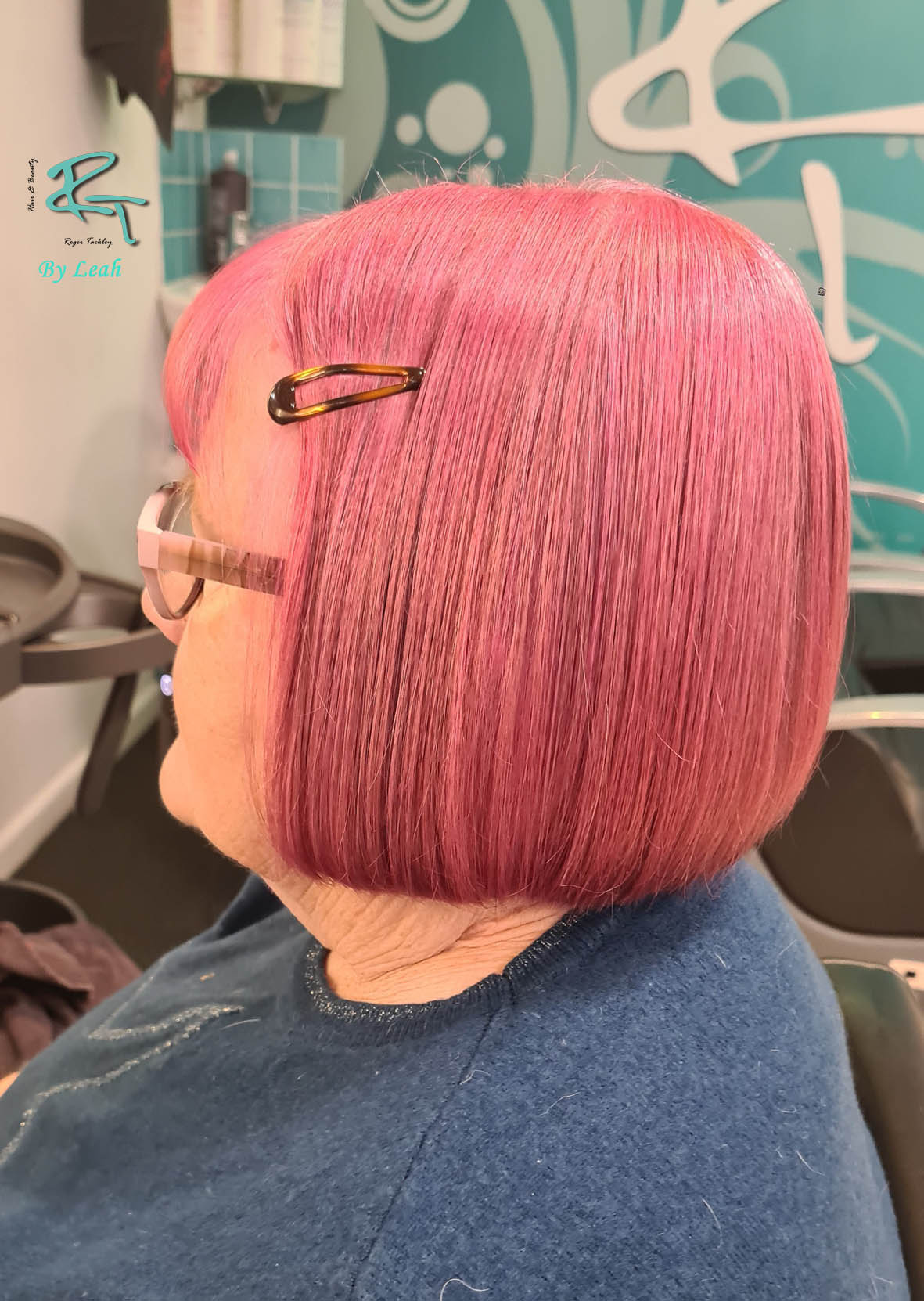 cool pink bob