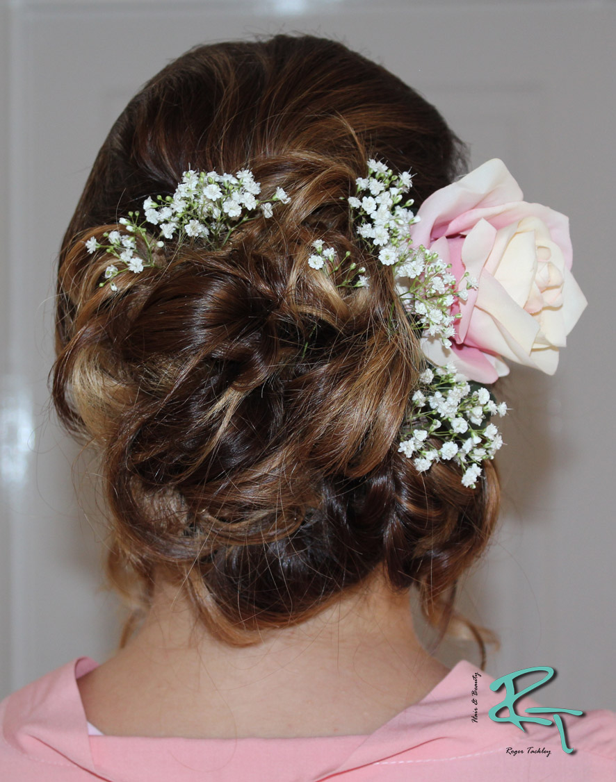 hairup with gypsophyla