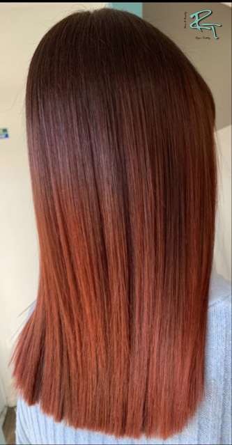 luscious long red ombre